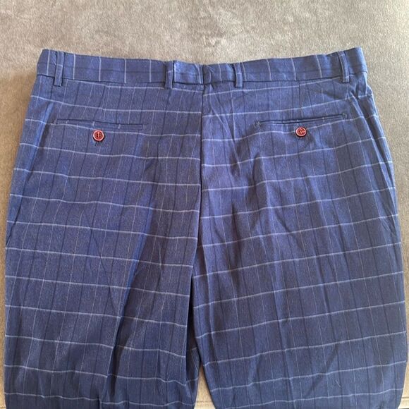 Men’s Blue Plaid 3 Piece Slim Fit Suit Notched Lapel Jacket 40 Pants 40 NWT - Picture 14 of 16